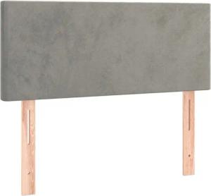 vidaXL Kopfteil Kopfteil Hellgrau 90x5x78/88 cm
