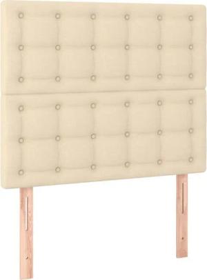 vidaXL Kopfteil Kopfteile 2 Stk. Creme