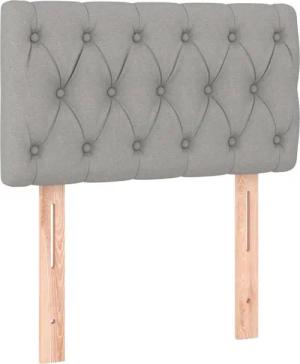 vidaXL Kopfteil Kopfteil Hellgrau 80x7x78/88 cm