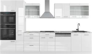 Vicco Küchenzeile R-Line, Weiß Hochglanz/Weiß, Ohne