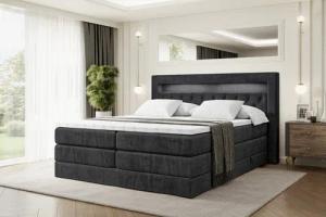 ALTDECOR Boxspringbett NOEL GOLD KING (Multipocket