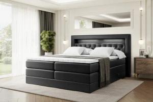 ALTDECOR Boxspringbett NOEL GOLD KING (Multipocket