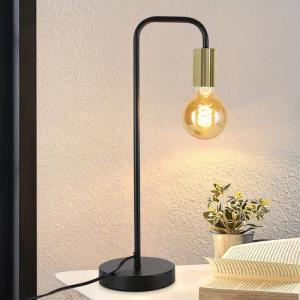 Nettlife Tischleuchte Schwarz Vintage E27 Metall