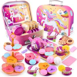 LA CUTE Spielküche Einhorn Teeservice Kinder