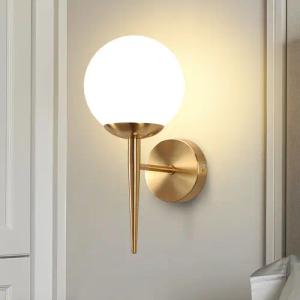 ZMH Wandleuchte Innen Modern Gold Wandlampe