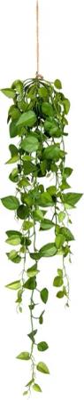 Kunstranke Philodendron-Hänger ca 95cm, Kunststoff, grün