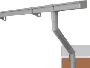 INEFA Dachrinne NW 83 Dachrinnen-Set PVC