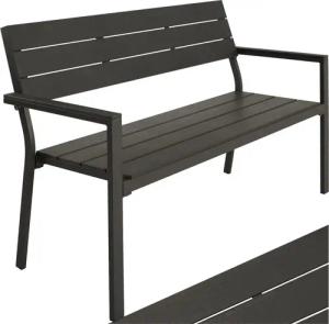 tectake Gartenbank Sitzbank Line 2-Sitzer mit