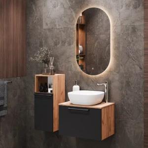 Planetmöbel Badmöbel-Set Astra, (Badezimmer Möbel im