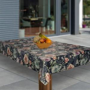 laro Tischdecke Wachstuch-Tischdecken Weihnachten Blumen Rose