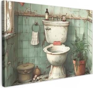 OneMillionCanvasses® Leinwandbild Weinlese - Toilette -