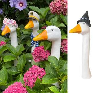 Online-Fuchs Gartenfigur Gänsehals Gartenstecker Gans -
