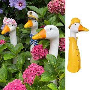 Online-Fuchs Gartenfigur Gänsehals Gartenstecker Gans -