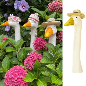 Online-Fuchs Gartenfigur Gänsehals Gartenstecker Gans -