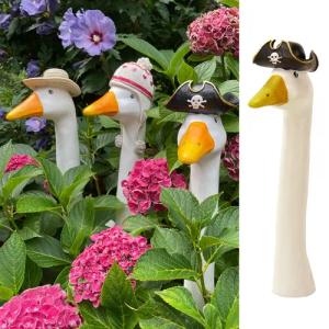Online-Fuchs Gartenfigur Gänsehals Gartenstecker Gans -