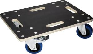 ECD Germany Möbelrolle Transportroller mit Siebdruckplatte,