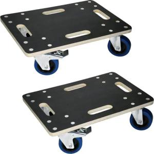 ECD Germany Möbelrolle Transportroller mit Siebdruckplatte,