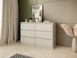 Beautysofa Kommode mit sechs Schubladen LOOK,