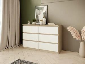Beautysofa Kommode mit sechs Schubladen LOOK,