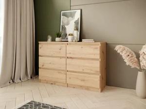 Beautysofa Kommode mit sechs Schubladen LOOK,