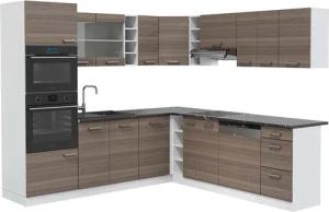 Vicco Winkelküche R-Line, Edelgrau/Weiß, 237 x