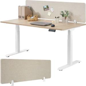 tectake Raumteiler Schreibtisch Trennwand, in 2