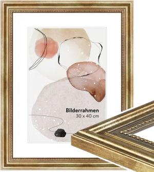 WANDStyle Bilderrahmen H450, Gold, aus Massivholz