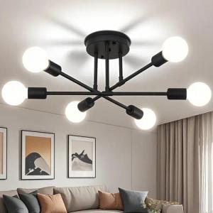Masbekte Deckenleuchte 6 Flammige LED Deckenlampe,