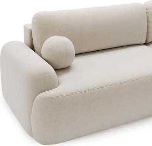 Compleo Ecksofa boucle mit breiter Ottomane