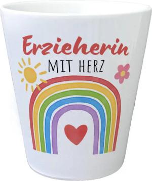 speecheese Blumentopf Regenbogen Blumentopf mit Spruch