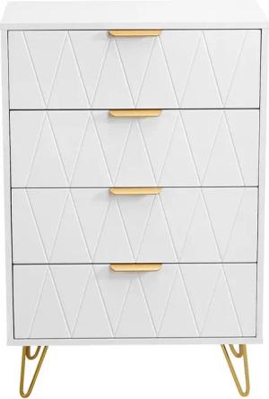 FUROKOY Nachttisch Stauraumschrank Schmal Kommode, Nachtkommode
