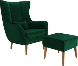 MIRJAN24 Sessel Estjano mit Fußbank (2er-Set),