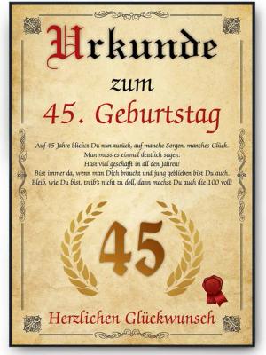 Tigerlino Poster Urkunde zum Geburtstag Mann