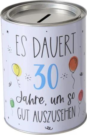 ReWu Spardose Spardose aus Blech mit