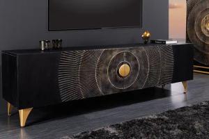 riess-ambiente Lowboard GOLDEN SUNSET 180cm schwarz