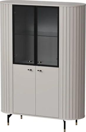 Compleo Standvitrine mit Glastüren, 4 türen,
