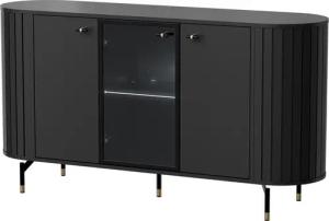 Compleo Kommode mit Lamellenoptik, 3 türen,