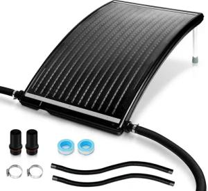 Clanmacy Pool-Wärmepumpe Solar Poolheizung, gebogene Solar-Heizung