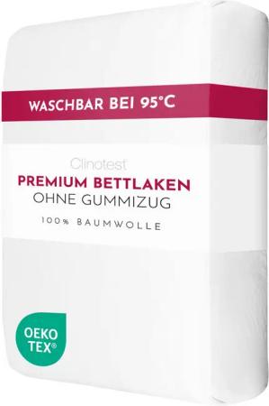 Clinotest Bettlaken ohne Gummizug in verschiedenen