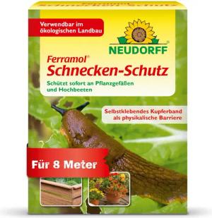 Neudorff Pflanzenstärkungsmittel Schnecken-Schutz 4m Kupferband 2Stk.,
