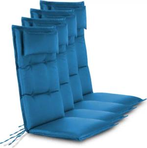 Aspero Hochlehnerauflage 4 Hochlehner Stuhlauflagen Sitzpolster,