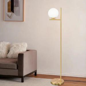 Nettlife Stehlampe Vintage Wohnzimmer Gold Glas
