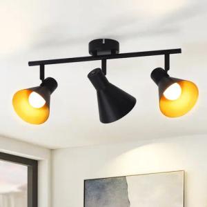 ZMH Deckenstrahler Deckenlampe Küche Schwarz -