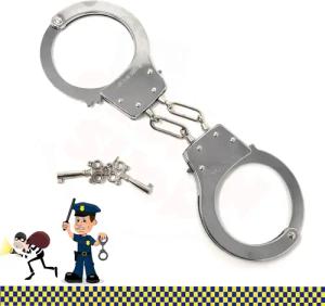GOLDEN Spielzeug-Polizei Polizei Handschellen Kinder aus