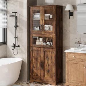 GarveeMore Hochschrank 170cm Badschrank Hochschrank -