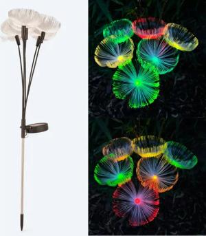 Online-Fuchs Gartenstecker PUSTEBLUME mit LED Solar