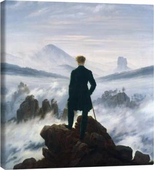 Posterlounge Leinwandbild Caspar David Friedrich, Der