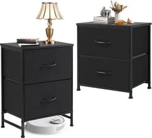 SURFOU Kommode Nachttisch 2er Nightstand Kommode