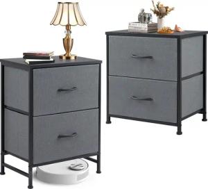 SURFOU Kommode Nachttisch 2er Nightstand Kommode