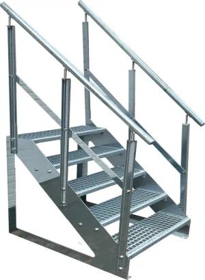 Kaminbau Mierzwa Außentreppe Premium Treppe Verzinkt